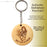 Keechain di Holy Family Round Olive Wood - Betlemme