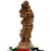 26 cm Statue in legno di oliva intagliato a mano della Vergine Maria che tiene il bambino Gesù tra le braccia
