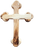 a candel an olive wood wooden wall cross from bethlehem
