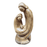 An Abstract Olive Wood Handicraft of the Holy Family showing joseph, mary, and baby jesus