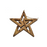 Olive wood christmas ornament from Bethlehem in shape of star