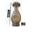 Elegante vaso artigianale di Olivewood - decorazioni artigianali da 14 cm