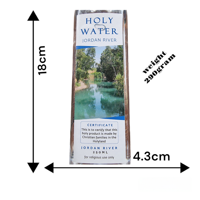 250 ml heiliges Wasser aus dem Jordanischen Fluss