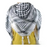 Orgoglio palestinese in bianco e nero Keffiyeh