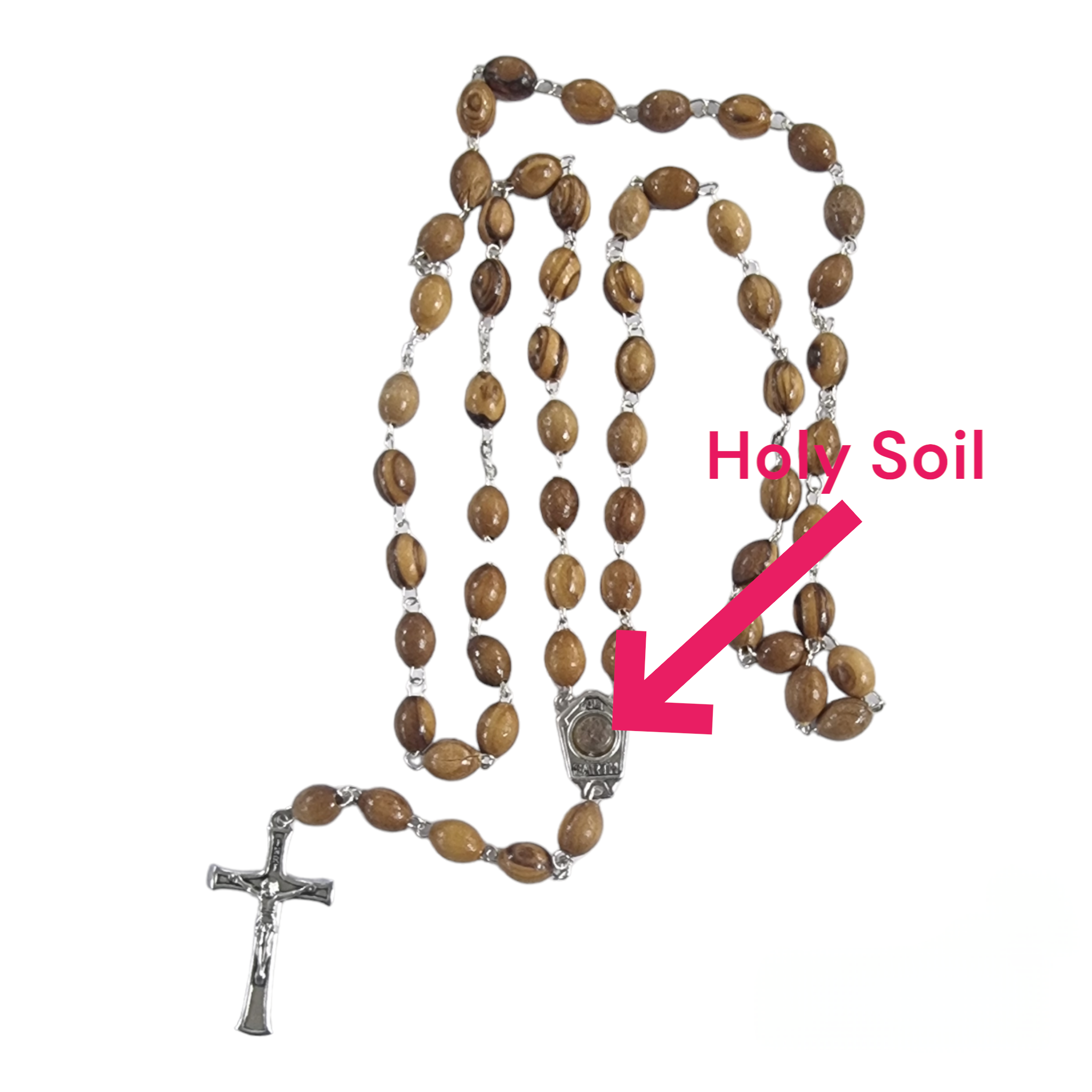 "Divine Connection:  Olive Wood Rosary"