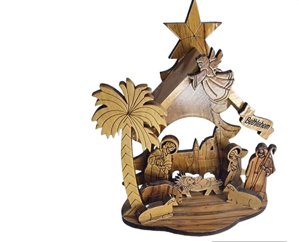 Olive Wood Nativity Scene: A Handcrafted Reminder of the Birth of Christ