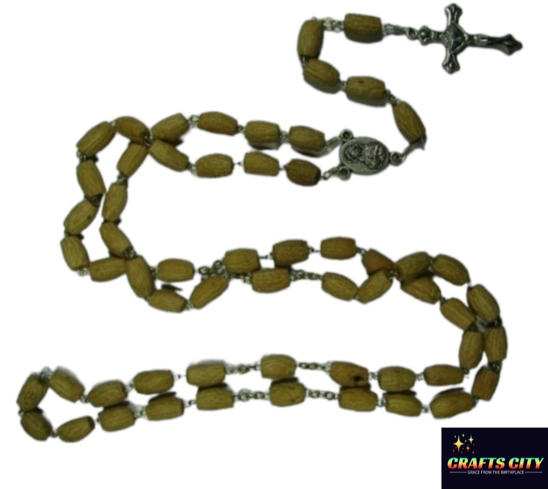 "Sacred Seeds:62cm Extra-long Olive Wood Rosary"