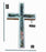 12 cm Mother of Pearl e Olive Wood Cross