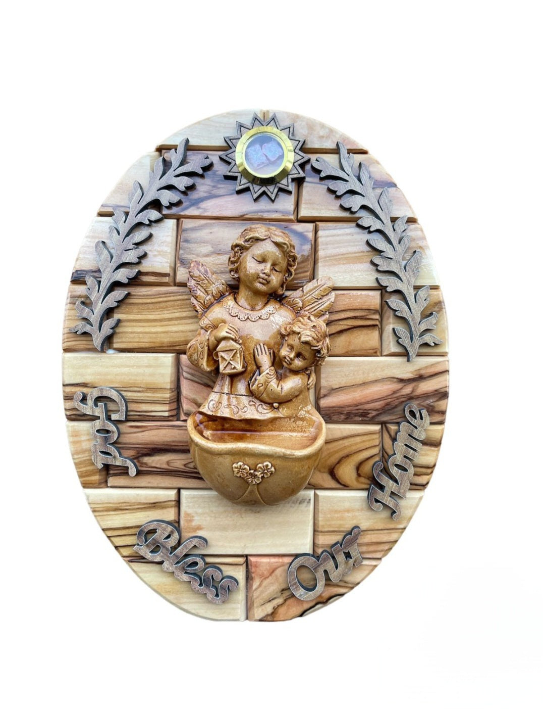 Divine Wings: Angelic Blessings for Your Home”Olivewood & Plaster