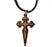 St. James' Cross & Sword in Bethlehem Olive Wood  a wooden cross necklace