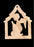 ange shaped crafts city Christmas wood ornament from bethlehem