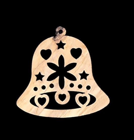 bell ornament crafts city Christmas wood ornament from bethlehem