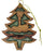 christmas wood ornament made from olive wood from bethlehem