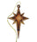 christmas wood star ornament made from olive wood from bethlehem