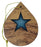 christmas wood star ornament made from olive wood from bethlehem