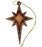 christmas wood star ornament made from olive wood from bethlehem