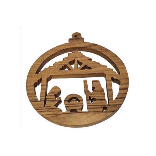 Bethlehem Bénédictions: Ornement de Noël de la Sainte Famille fabriquée à la main (9 cm)