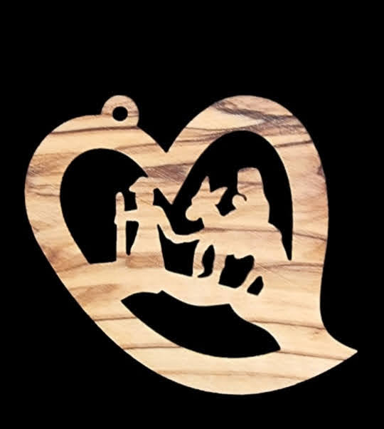 crafts city Christmas wood ornament from bethlehem