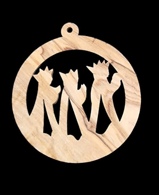crafts city Christmas wood ornament from bethlehem