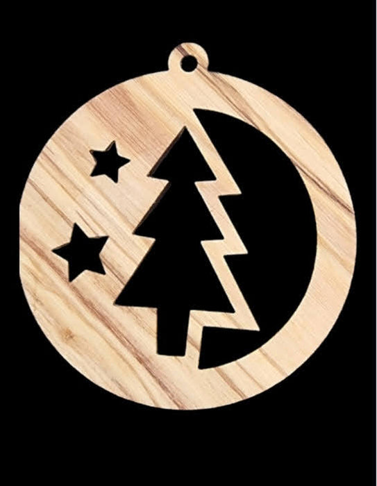crafts city Christmas wood ornament from bethlehem