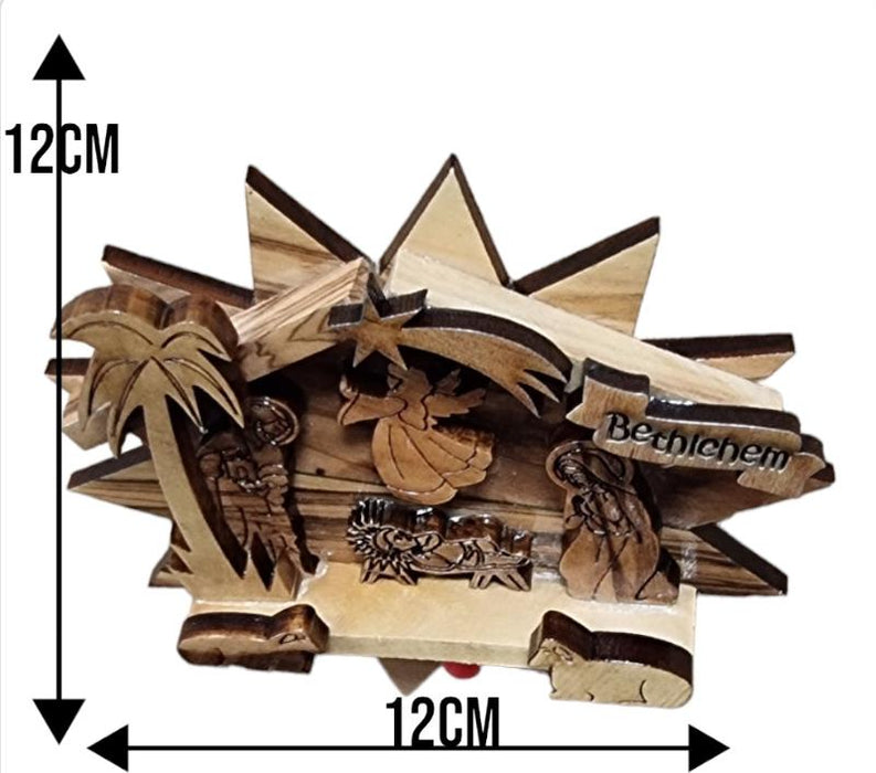 olive wood christmas ornament from Bethlehem 