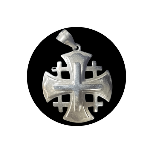 Sterling Silber -925 Jerusalem Cross Anhänger
