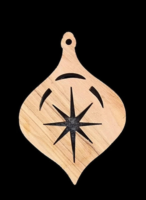 crafts city Christmas wood ornament from bethlehem